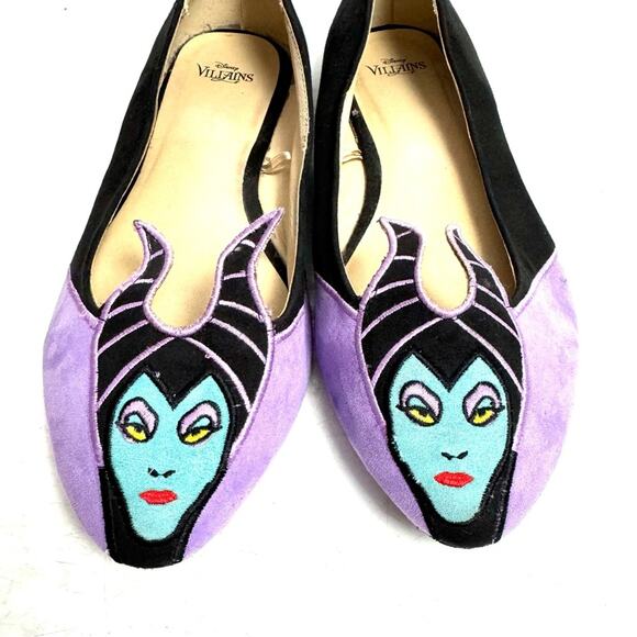Disney Villains Sleeping Beauty Maleficent Flats Size 13 - Picture 2 of 7